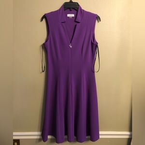 New CK Gorgeous Zipper Front Dress Women Size 8